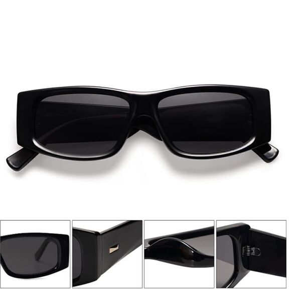 Retro Vintage Rectangular Sunglasses  - Picture 4 of 4